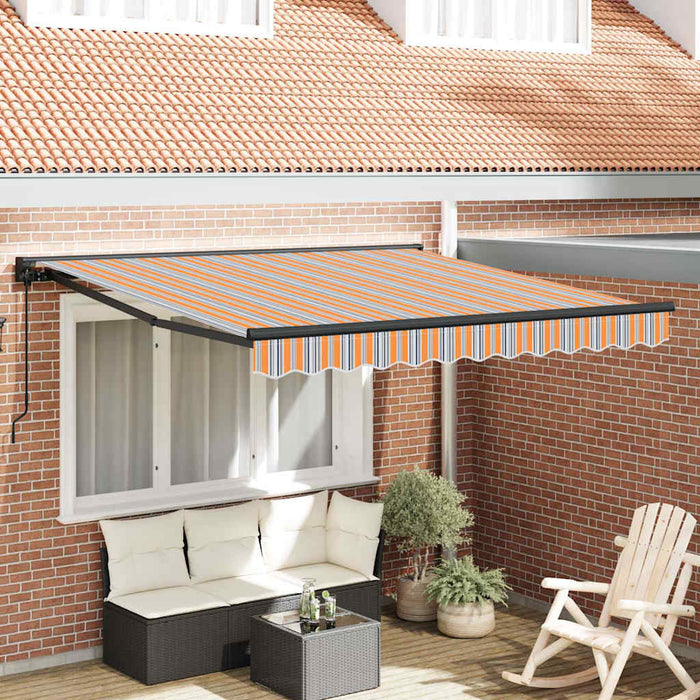 Cortina Retractabilă Manual Albastru și portocaliu 300 x 250 cm - WALTI WALTI