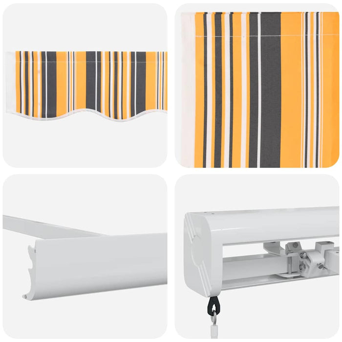 Pergolă Retractabilă Manuală cu Dungi Colorate 300 x 250 cm - WALTI WALTI
