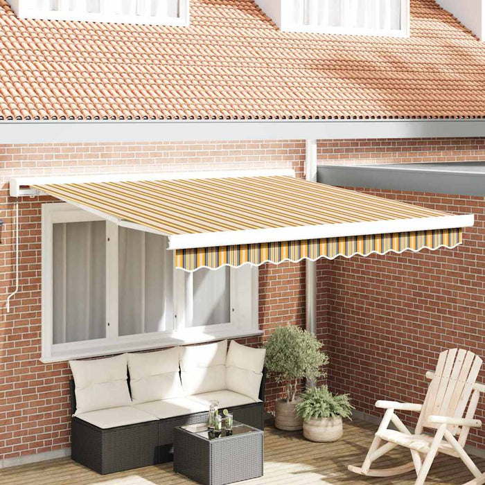 Pergolă Retractabilă Manuală cu Dungi Colorate 300 x 250 cm - WALTI WALTI