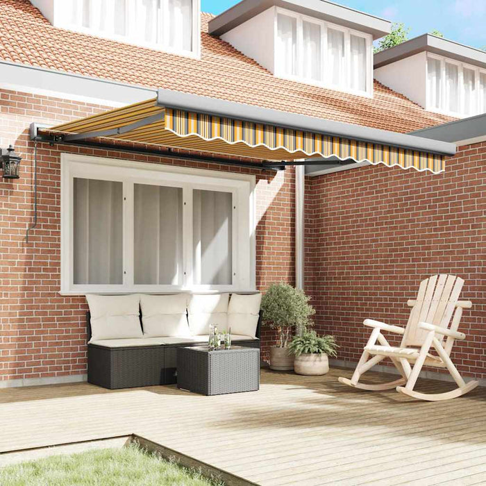 Pergola retractabilă manuală , cu dungi colorate, 300 x 250 cm - WALTI WALTI