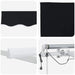Cortina Retractabilă Negru 300 x 250 cm Poliester și metal - WALTI WALTI