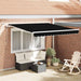 Cortina Retractabilă Negru 300 x 250 cm Poliester și metal - WALTI WALTI