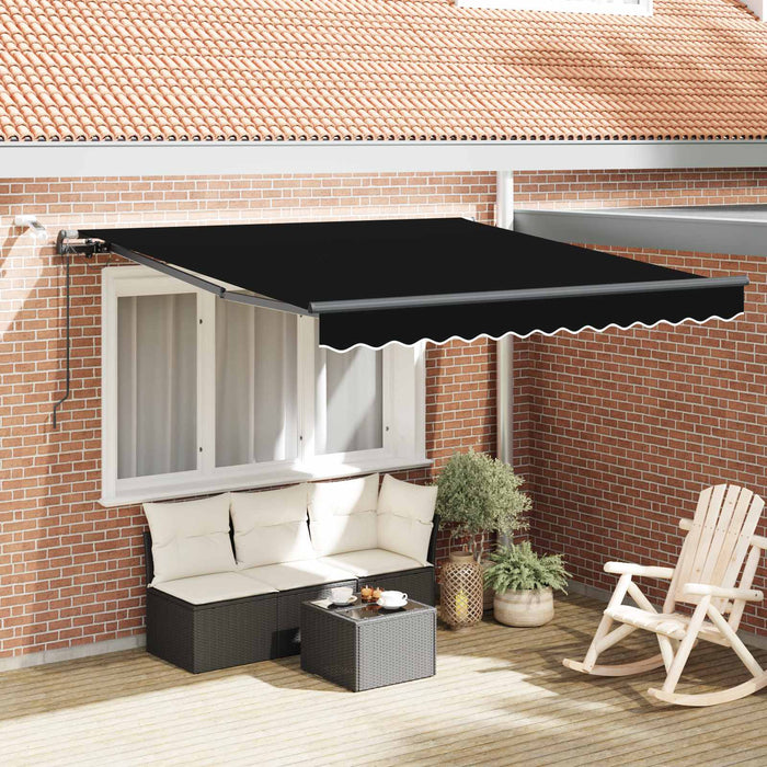 Țesătură pentru copertină cu Negru 300 x 250 cm Poliester - WALTI WALTI