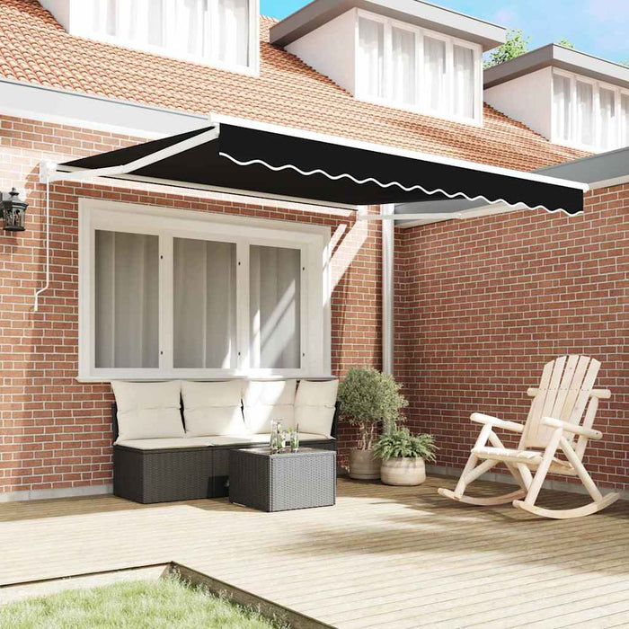 Copertină Manual Negru 300 x 250 x 165 cm Poliester - WALTI WALTI