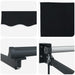Copertină Manual Negru 300 x 250 x 165 cm Poliester - WALTI WALTI