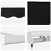 Obraz de soare retractabil manual, Negru, 300 x 250 cm - WALTI WALTI