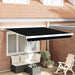 Obraz de soare retractabil manual, Negru, 300 x 250 cm - WALTI WALTI