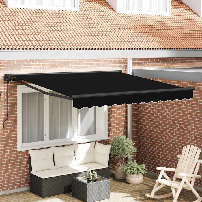 Cortina Retractabilă Negru 300 x 250 cm Poliester și metal - WALTI WALTI