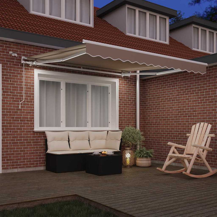 Cortina Retractabilă Bej 300 x 250 cm Poliester și metal - WALTI WALTI