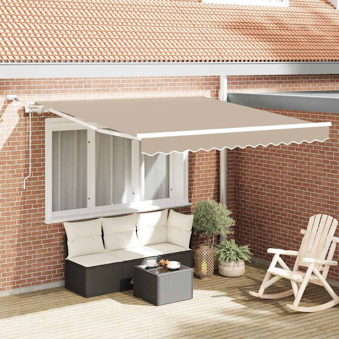 Cortina Retractabilă Bej 300 x 250 cm Poliester și metal - WALTI WALTI