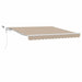 Cortina Retractabilă Bej 300 x 250 cm Poliester și metal - WALTI WALTI