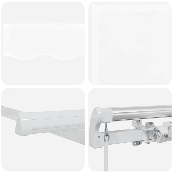 Copertină Manual Alb 300 x 250 x 165 cm Poliester - WALTI WALTI