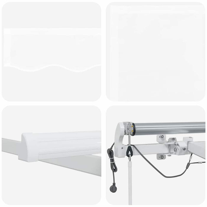 Cortina Retractabilă Alb 300 x 250 cm Poliester și metal - WALTI WALTI