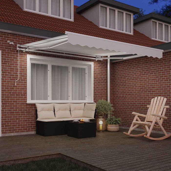 Cortina Retractabilă Alb 300 x 250 cm Poliester și metal - WALTI WALTI
