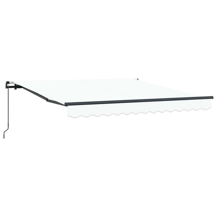 Cortina Retractabilă Manual Alb 300 x 250 cm Poliester și oțel - WALTI WALTI