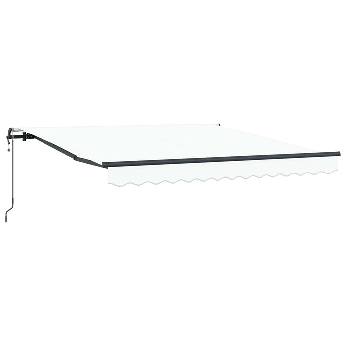 Cortina Retractabilă Alb 300 x 250 cm Țesătură și Aluminiu - WALTI WALTI