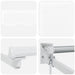 Copertină Manual Alb 300 x 250 x 165 cm Poliester - WALTI WALTI