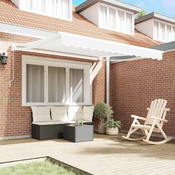 Copertină Manual Alb 300 x 250 x 165 cm Poliester - WALTI WALTI