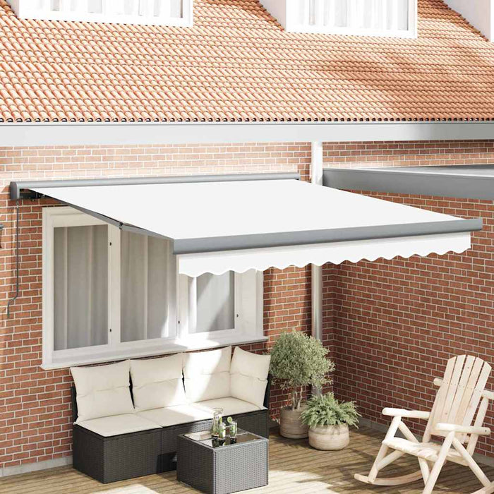 Obra manuală retractabilă albă 300 x 250 cm - WALTI WALTI