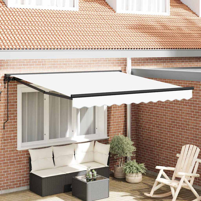 Cortina Retractabilă Alb 300 x 250 cm Poliester și metal - WALTI WALTI