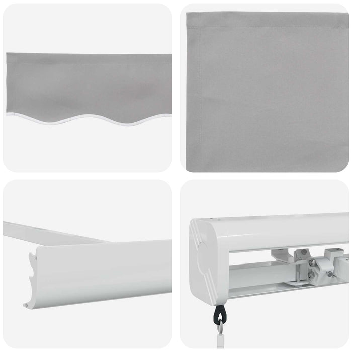 Pergolă Manuală 3 x 2,5 m Gri deschis 100% Polyester - WALTI WALTI
