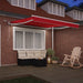 Cortina Retractabilă Roșu 300 x 250 cm Poliester și metal - WALTI WALTI
