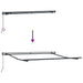 Cortina Retractabilă Manual Roșu 300 x 250 cm Poliester și oțel - WALTI WALTI