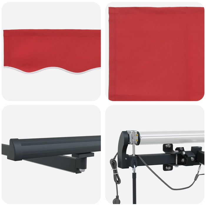 Țesătură pentru copertină cu Roșu 300 x 250 cm Poliester - WALTI WALTI