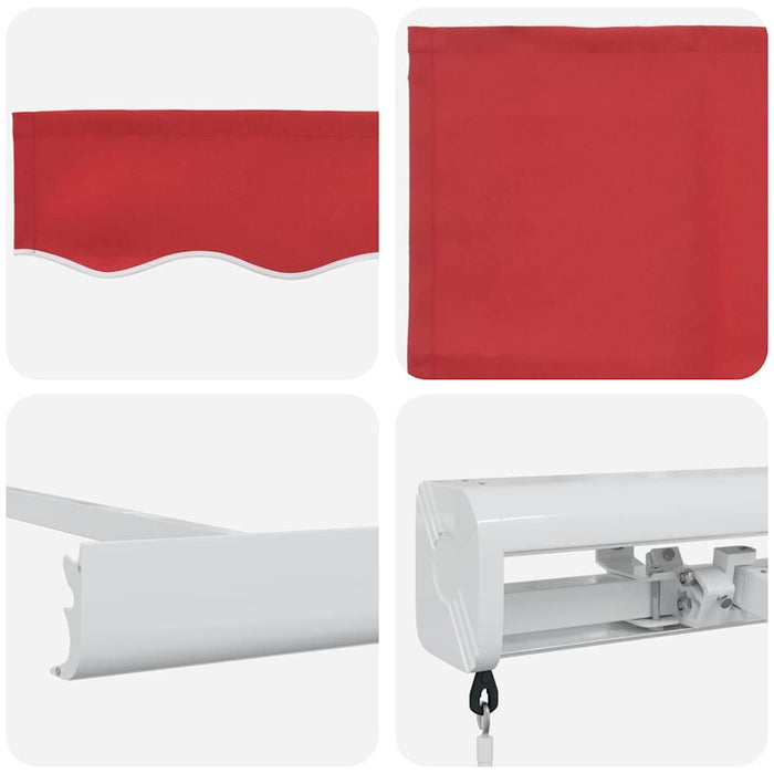 Markiza retractabilă manuală Roșie 300x250 cm de la - WALTI WALTI