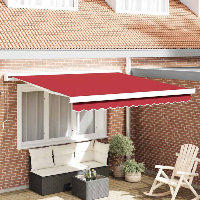 Markiza retractabilă manuală Roșie 300x250 cm de la - WALTI WALTI