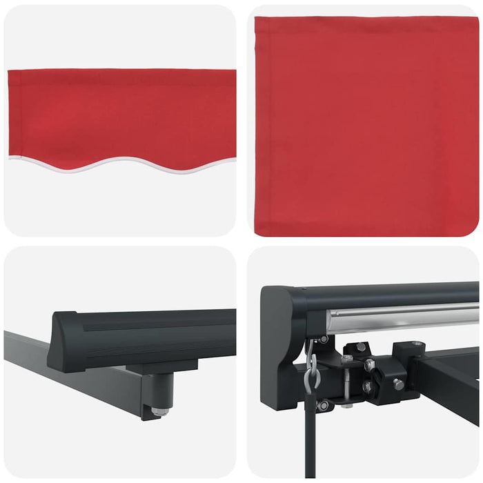 Cortina Retractabilă Roșu 300 x 250 cm Poliester și metal - WALTI WALTI