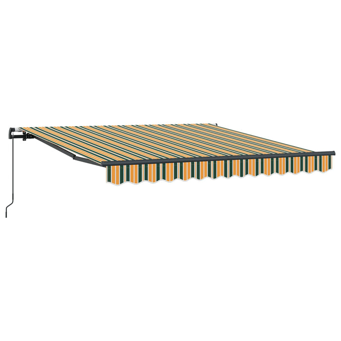 Cortina Retractabilă Manual Verde și galben 300 x 250 cm - WALTI WALTI