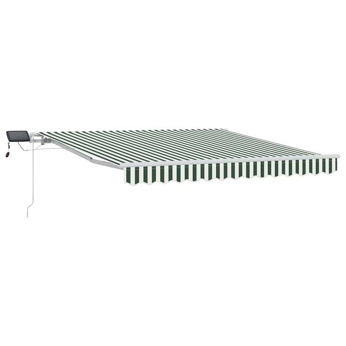 Cortina Retractabilă Manual Verde și alb 300 x 250 cm - WALTI WALTI