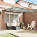 Cortina Retractabilă Manual Verde și alb 300 x 250 cm - WALTI WALTI