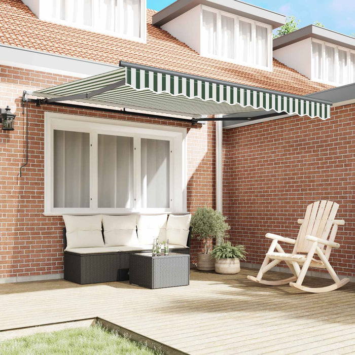 Cortina Retractabilă Verde și alb 300 x 250 cm - WALTI WALTI