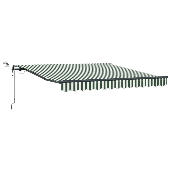 Țesătură pentru copertină Verde și alb 300 x 250 cm Poliester - WALTI WALTI