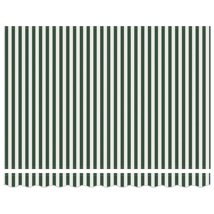 Țesătură pentru copertină Verde și alb 300 x 250 cm Poliester - WALTI WALTI