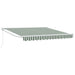 Copertină Manual Verde și alb 300 x 250 x 165 cm Poliester - WALTI WALTI