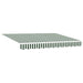 Copertină Manual Verde și alb 300 x 250 x 165 cm Poliester - WALTI WALTI