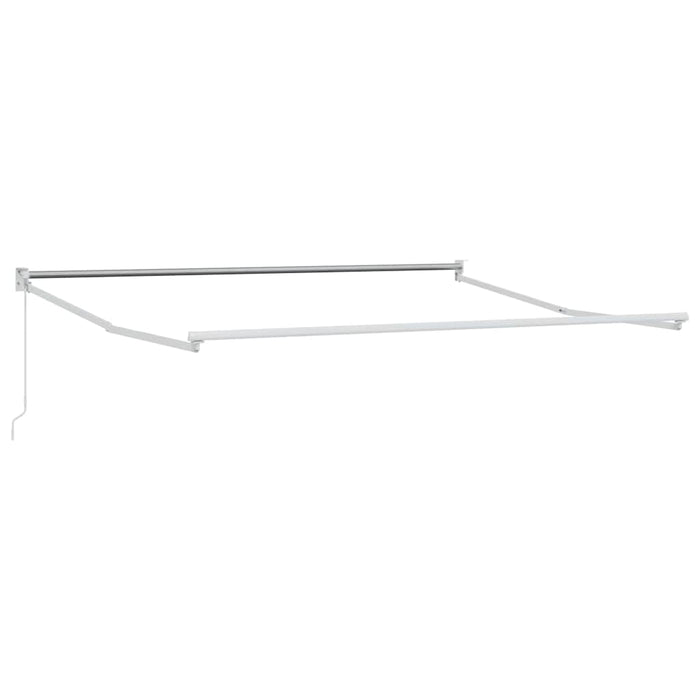 Copertină Manual Verde și alb 300 x 250 x 165 cm Poliester - WALTI WALTI