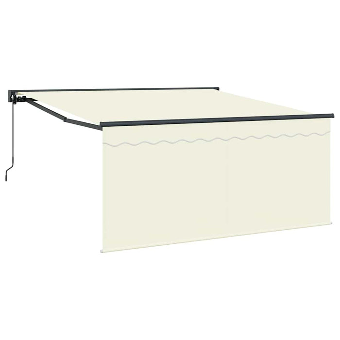 Cortina Retractabilă Crem 350 x 250 cm Poliester și Aluminiu - WALTI WALTI
