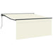Cortina Retractabilă Crem 350 x 250 cm Poliester și Aluminiu - WALTI WALTI