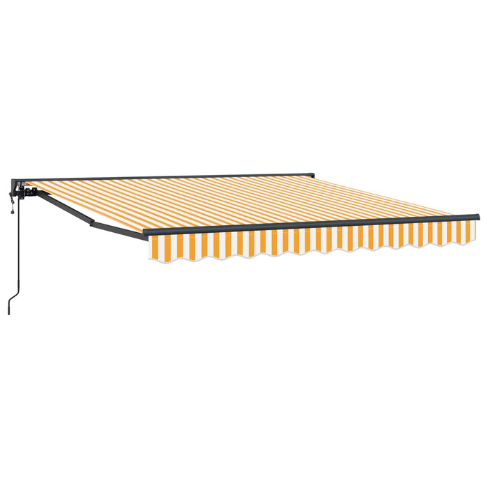Cortina Retractabilă Galben și alb 350 x 250 cm - WALTI WALTI