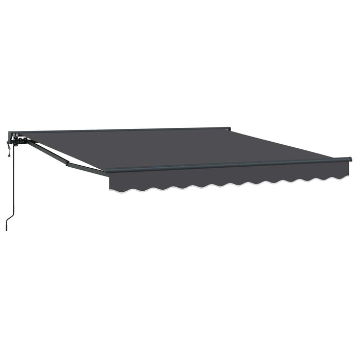 Cortina Retractabilă Antracit 350 x 250 cm Poliester și metal - WALTI WALTI