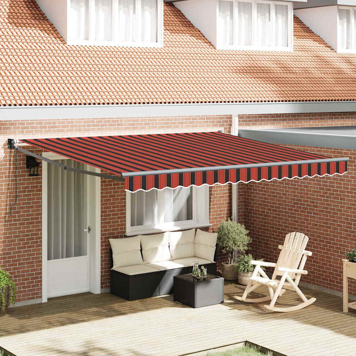Cortina Retractabilă Portocalie și maro 350 x 250 cm - WALTI WALTI