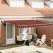 Cortina Retractabilă Portocalie și maro 350 x 250 cm - WALTI WALTI