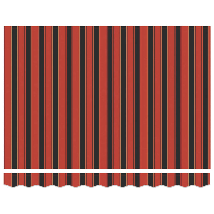 Copertină Manual Roșu și Negru 350 x 250 x 165 cm Poliester - WALTI WALTI