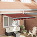 Obor manual retractabil portocaliu și maroniu 350x250 cm - WALTI WALTI