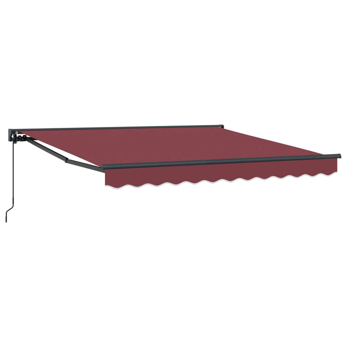Cortina Retractabilă Burgundy 350 x 250 cm Poliester și metal - WALTI WALTI