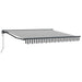 Cortina Retractabilă Antracit și Alb 350 x 250 cm - WALTI WALTI
